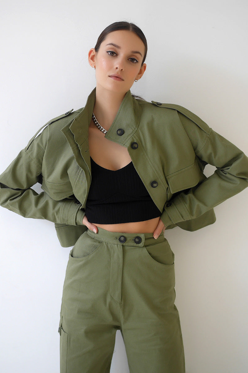 Cropped Military Jacket | Women's Cropped Military Jacket – The Range